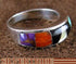 Oyster Shell Multicolor Silver Ring Jewelry Size 5-3/4 RS46860